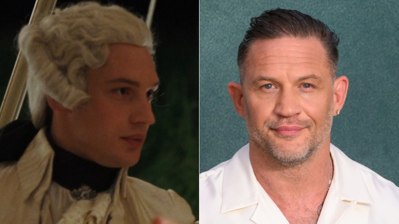 A split image showing Tomy Hardy in Marie Antoinette and in 2026.