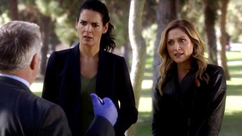Angie Harmon and Sasha Alexander on Rizzoli & Isles