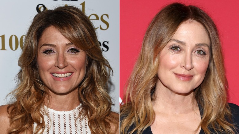 Split image of Sasha Alexander in 2016 and 2025