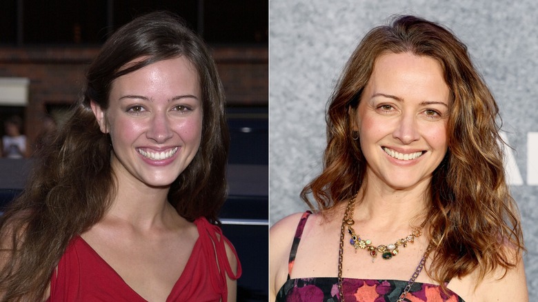 Amy Acker in 2001 & at the premiere of "Half Man" in 2026