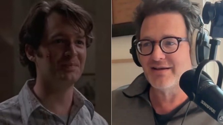 Jonathan M. Woodward as Knox in "Angel" & in recording a podcast interview in 2026