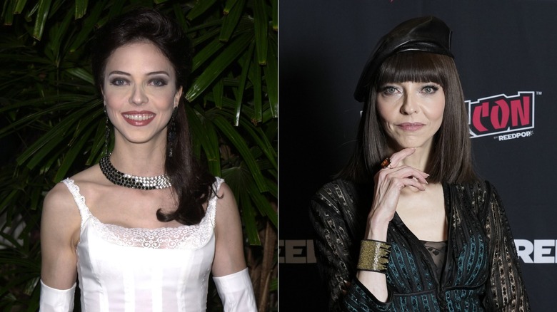 Juliet Landau in 2001 & at a Comic Con event in 2023