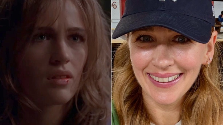 Sarah Thompson as Eve in "Angel" & in a selfie in 2025