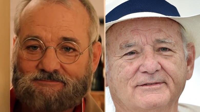 Bill Murray in 2001 and 2019