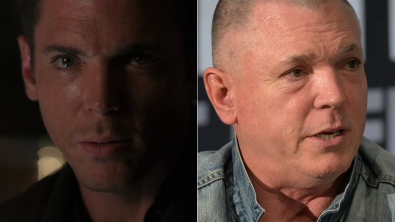 A split image of Nicholas Lea as Agent Krycek and attending a 2026 convention.