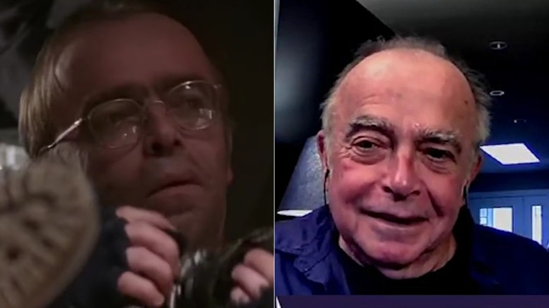 A split image of Tom Braidwood as Frohike and on a recent Q&A panel on YouTube.