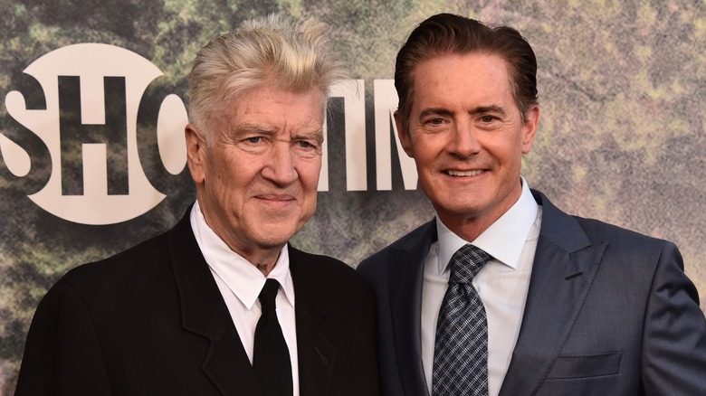 David Lynch and Kyle MacLachlan at the 2017 premiere of 