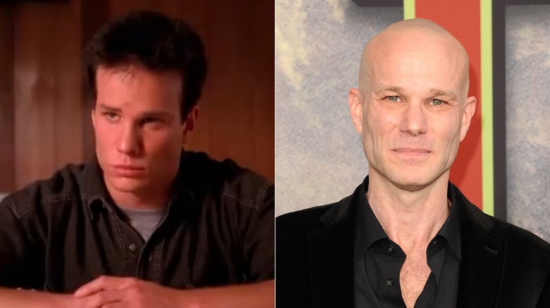 Split photo of James Marshall in "Twin Peaks" and at the 2017 premiere of "Twin Peaks: The Return"