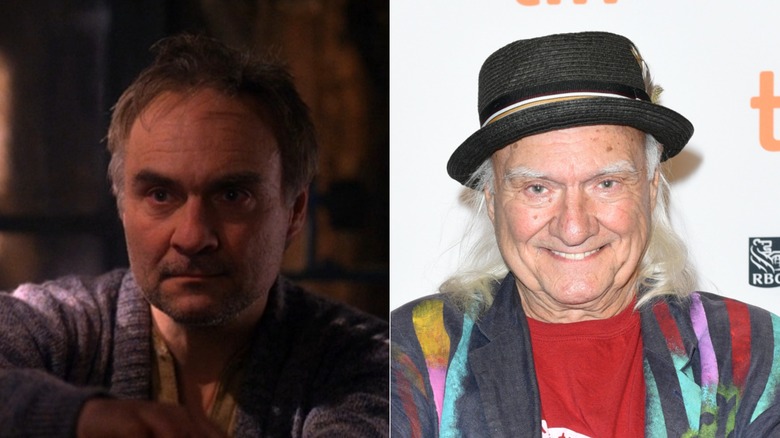 Split photo of Kenneth Welsh in "Twin Peaks" and at the 2021 Toronto International Film Festival