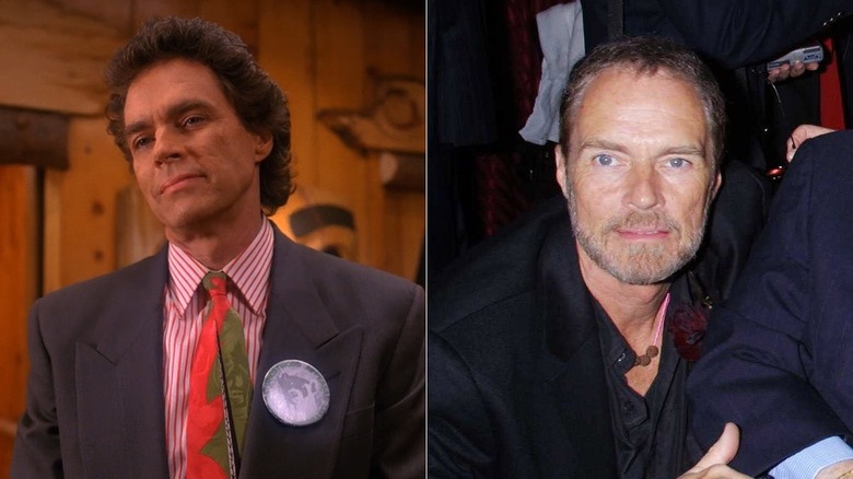 Split photo of Richard Beymer in "Twin Peaks" and at the 40th screening of "West Side Story" in 2001