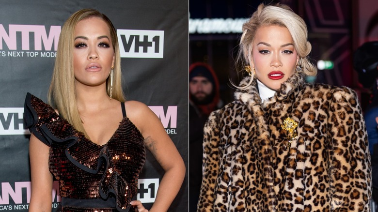 Split image of Rita Ora in 2016 and 2025