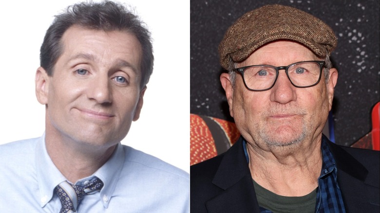 Ed O'Neill as Al Bundy in 1988 and on the red carpet in 2024.