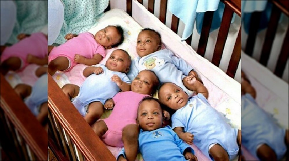 McGhee sextuplets as infants