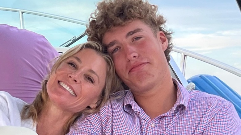 Julie Bowen with her nephew in a photo post on Instagram