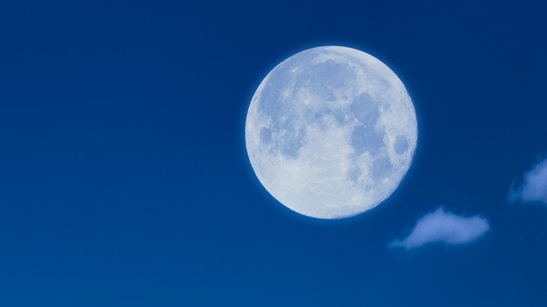 The moon hovering over South Korea