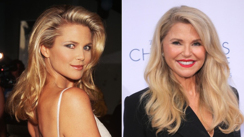 Throwback photo of Christie Brinkley and photo from 2025