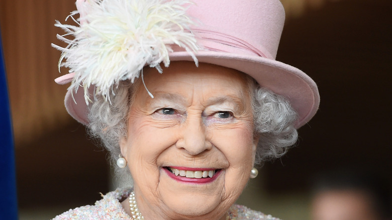 Queen Elizabeth smiling