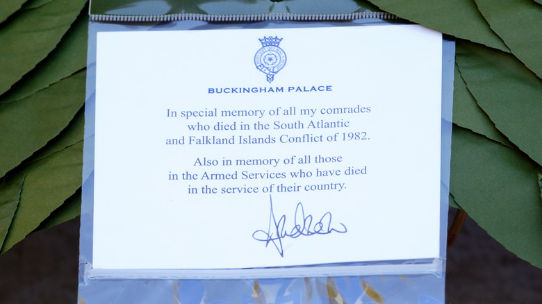 Prince Andrew's signature
