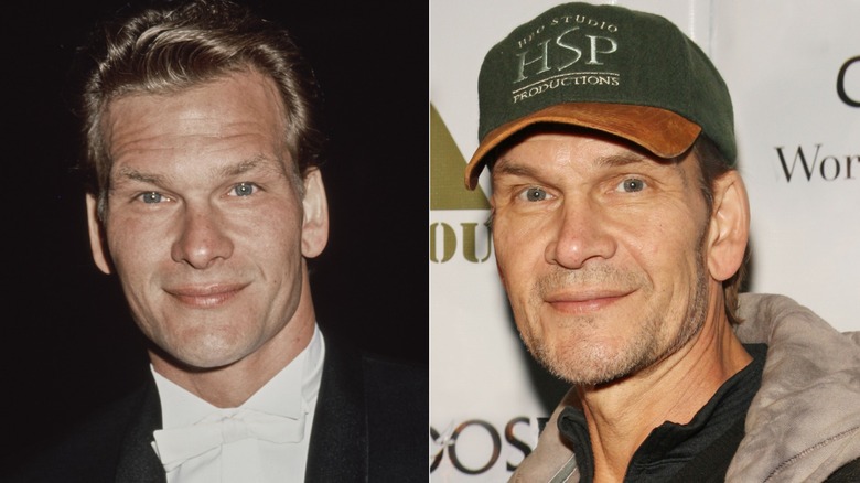 Patrick Swayze at an event in 1991 and Patrick Swayze in 2009
