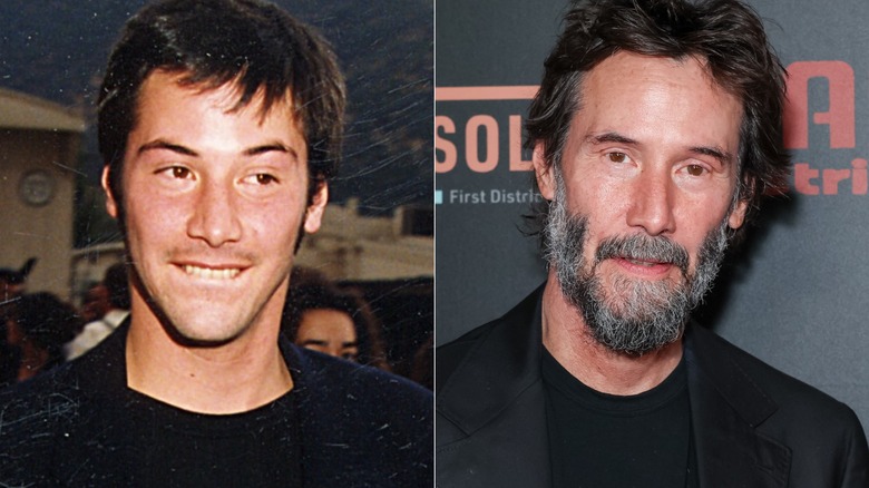 Keanu Reeves at an event in 1994 & Keanu Reeves at an event in 2026