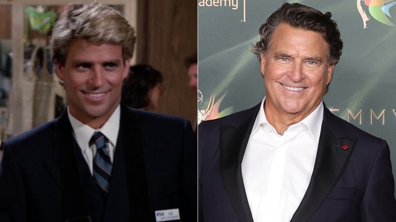 Split photo of Ted McGinley in "The Love Boat" and smiling at the Creative Arts Emmy Awards in 2026