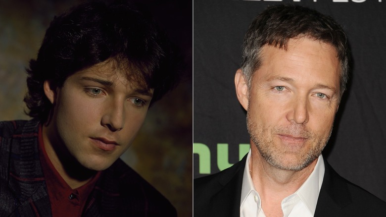 George Newbern in an '80s portrait & and at Paleyfest in 2017