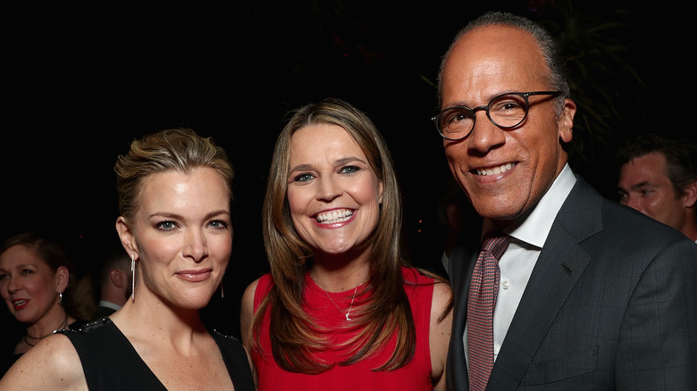 Megyn Kelly, Savannah Guthrie, and Lester Holt smiling