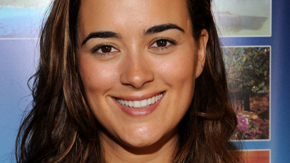 Cote de Pablo smiling