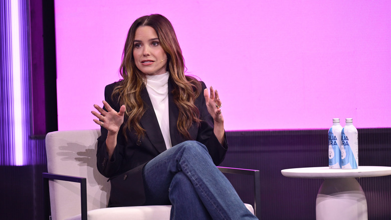 Sophia Bush speaks on stage on June 04, 2026 in London, England.