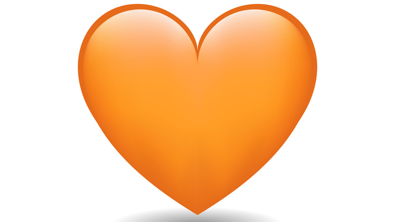 Orange hearts