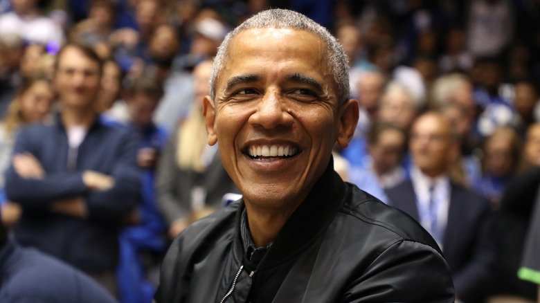 Barack Obama smiling