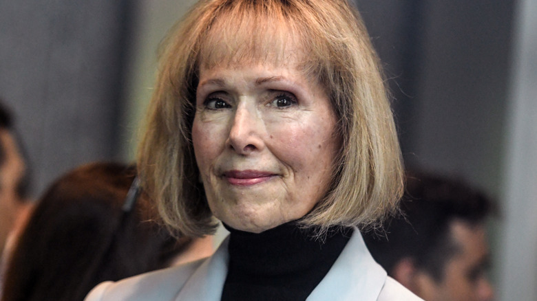 E. Jean Carroll smiled toward camera