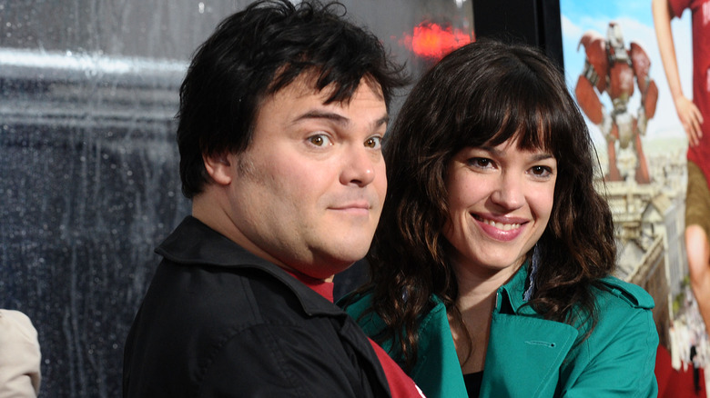 Jack Black Tanya Haden smiling