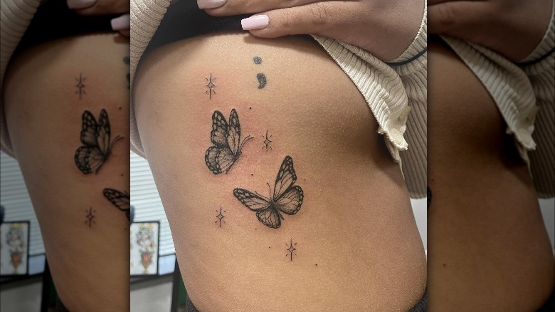 Brian Coggan  Barbed wire butterfly   tattoo tattoos ink inked  butterfly butterflytattoo barbedwire barbedwiretattoo  barbedwirebutterfly black blackaf blackcraft blackcraftcult  nontraditional snailtrailstencilgel dynamicink 