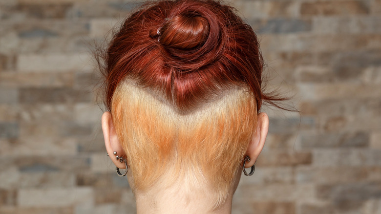 Woman with an undercut