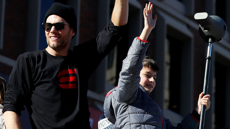 Tom and Jack Brady at event 