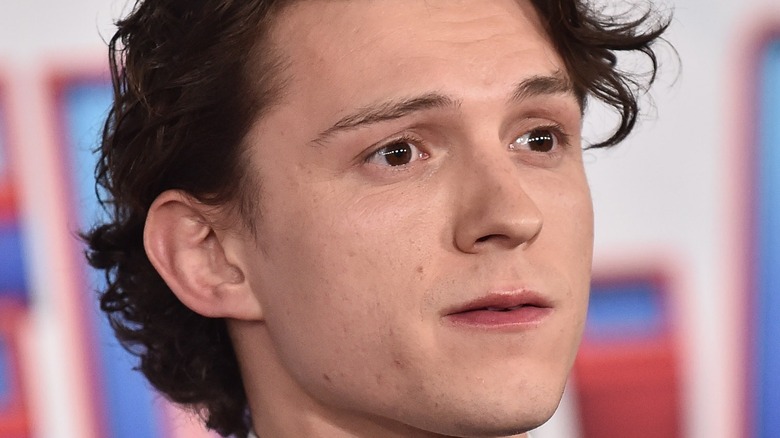 Tom Holland curly hair