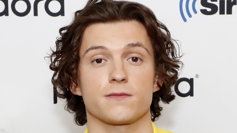 Tom Holland long curly hair