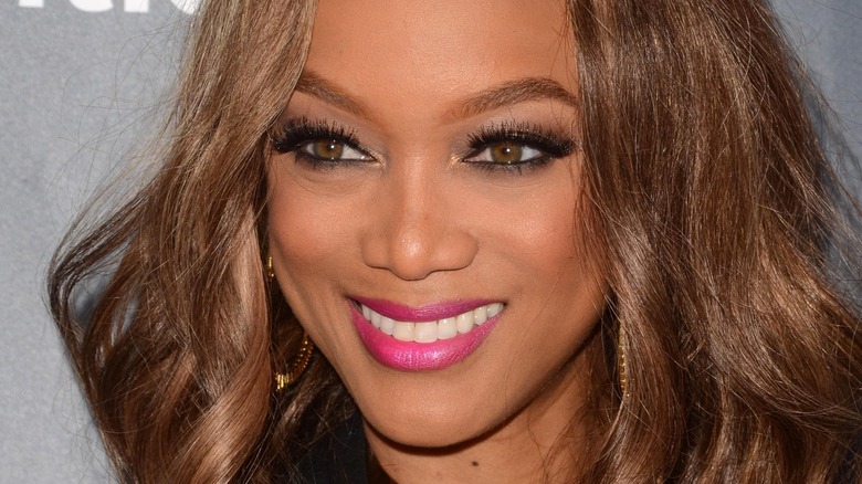 Tyra Banks smiling