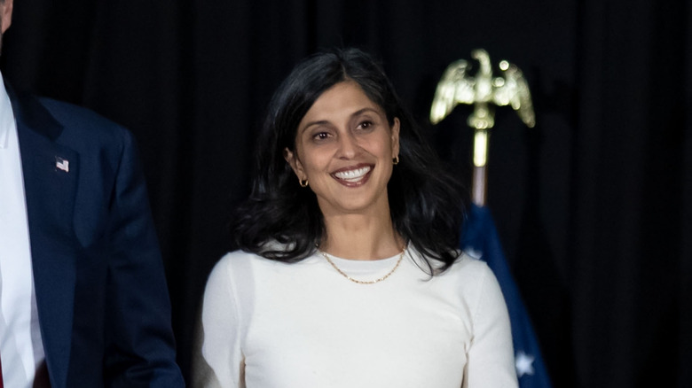 Usha Vance smiling.