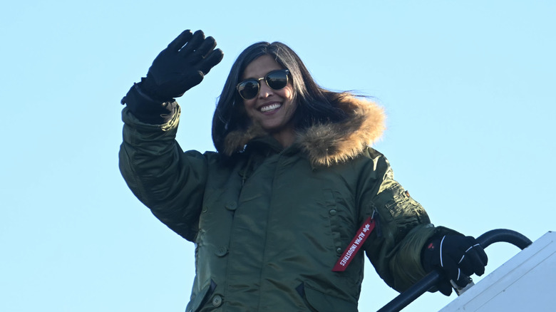 Second lady Usha Vance at the Pituffik Space Base