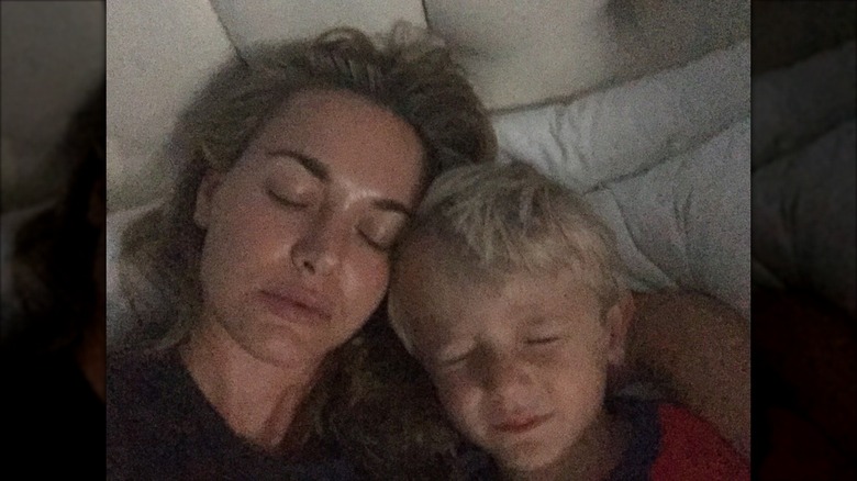 Vanessa Trump takes a selfie with her son Tristan in bed