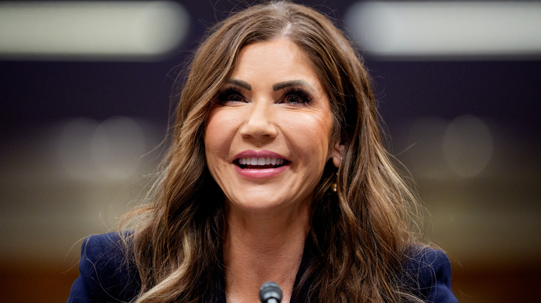 Kristi Noem laughing