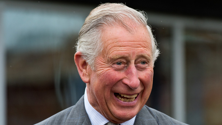 Prince Charles smiling widely