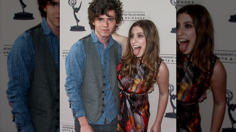 Charlie McDermott and Eden Sher at "An Evening with The Middle" event at Leonard Goldenson Theater