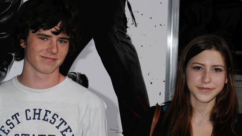 Charlie McDermott and Eden Sher at the premiere of "Ninja Assassin"