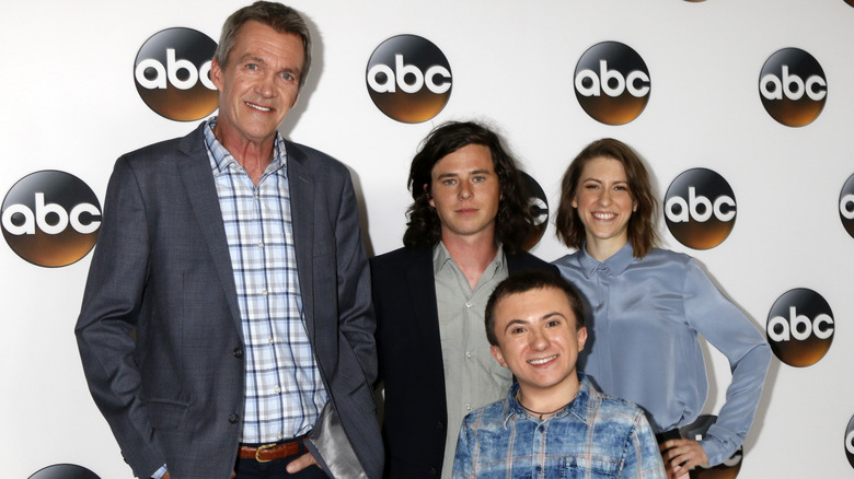 Neil Flynn, Charlie McDermott, Eden Sher, and Atticus Shaffer at the 2017 ABC TCA Party
