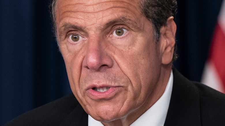 Andrew Cuomo in a dark suit, 2020