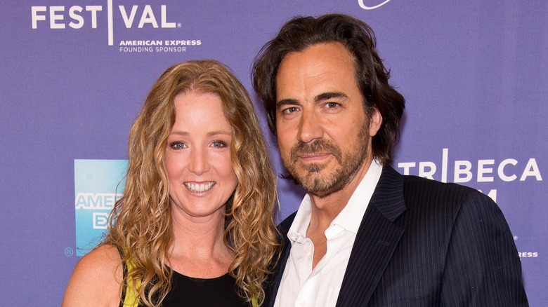 Thorsten Kaye and Susan Haskell together