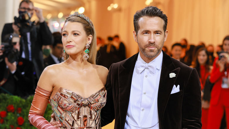Blake Lively and Ryan Reynolds at the Met Gala in 2022
